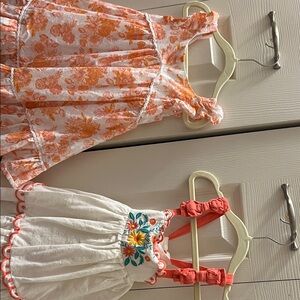 NWOT. Floral and Embroidered Dresses Set